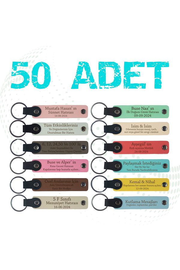 miawiki-Perfect Gift Set of 50 for Reading Feast - Memory And Keepsake Keychains 1