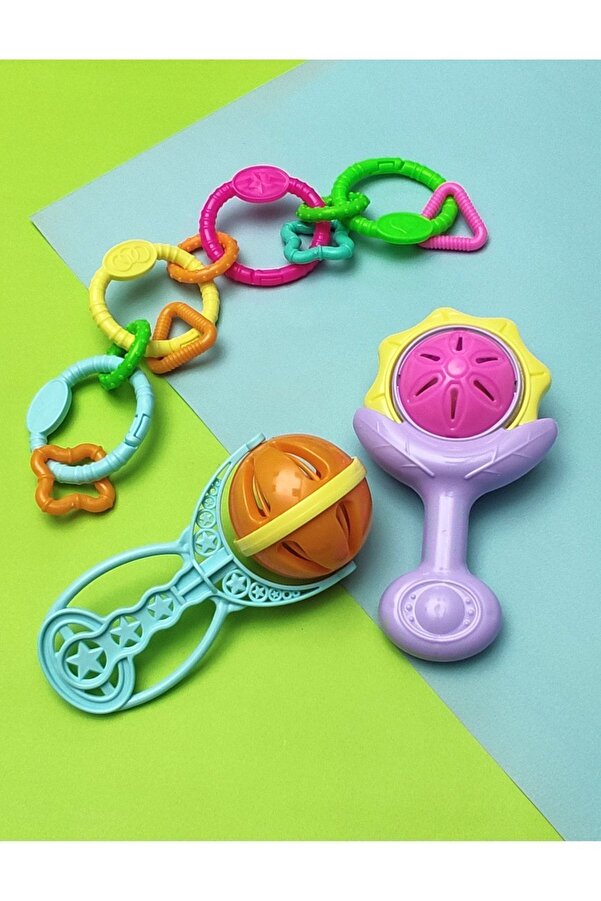 Schmülzer 12 Parça Baby Çıngırak Seti - Diş Kaşıyıcı - Güvenli Kullanım
