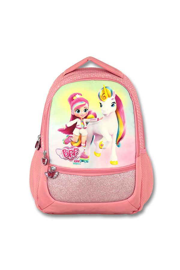 Famebag Rainbow Patterned Cry Babies School Bag Lunch and Pencil Bag Set Trendyol