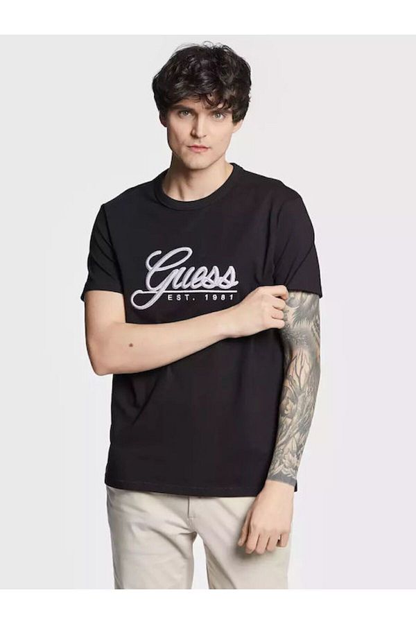 Guess-Pánske tričko Regular Fit Ss Cn 1