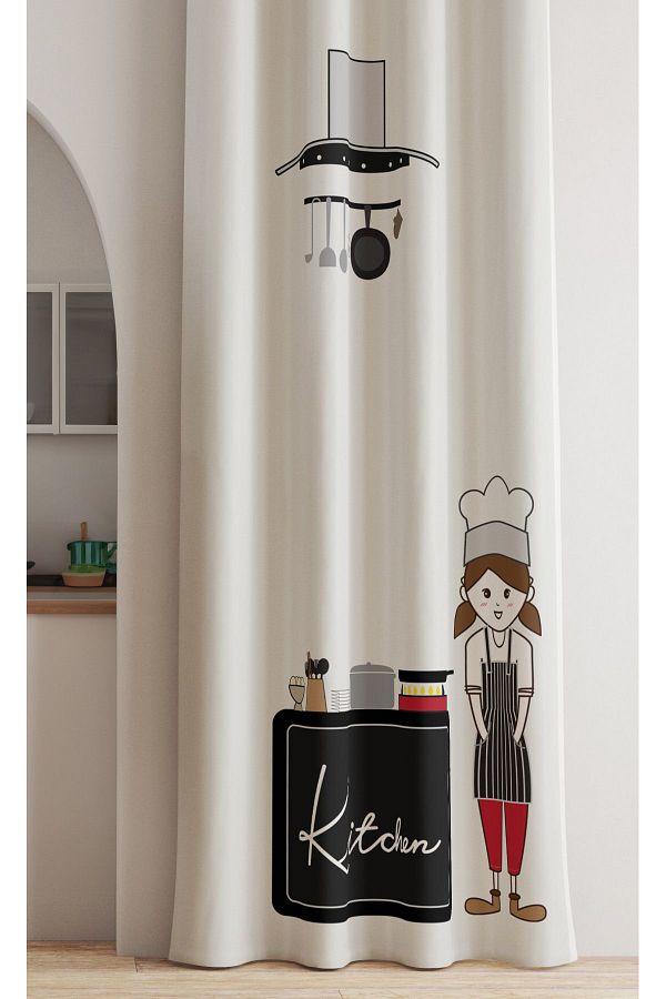 AYSHOME-ستارة مطبخ Ays Home Cheff - انتبه إلى الحجم 1