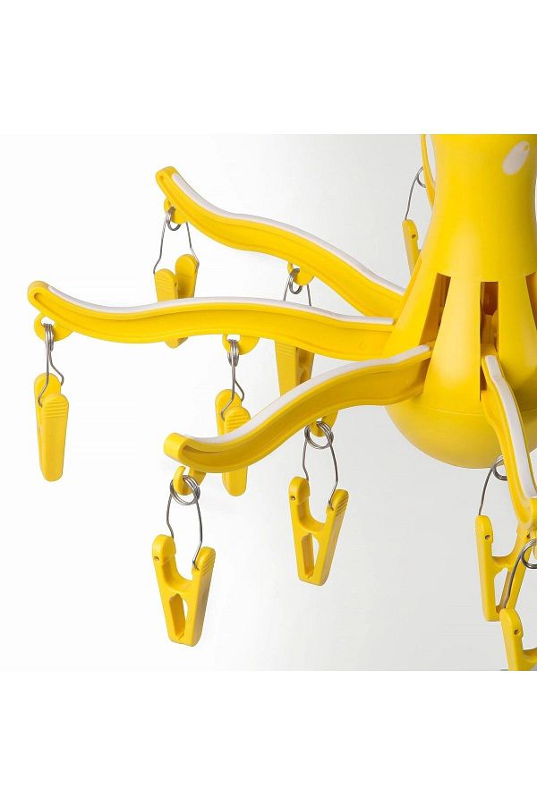 IKEA Ikea 16 Latch Hanger Dryer Octopus Yellow Color Plastic Trendyol