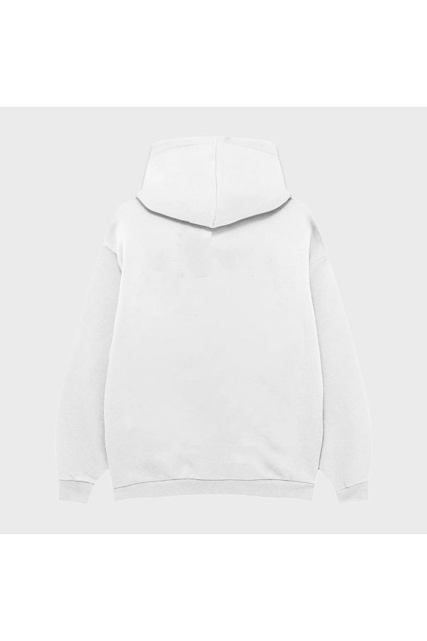 PURE EFFECT Casablanca Tennis Printed Oversize Unisex 100 Cotton Hooded Hoodie Breathable Sweatshirt Trendyol