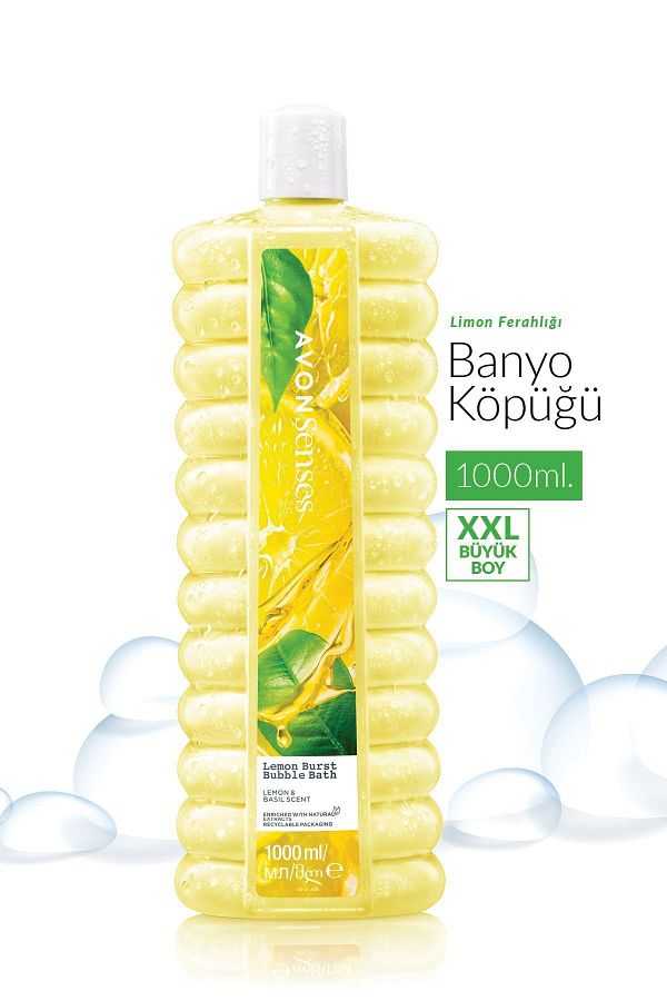 AVON-Senses Lemon Burst Bubble Bath 1000ML 1