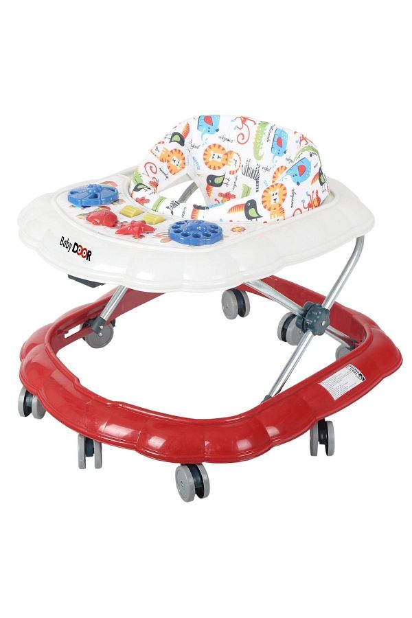 babydoor 8 Wheel Spider Baby Walker First Step with Toy and Steps Trendyol
