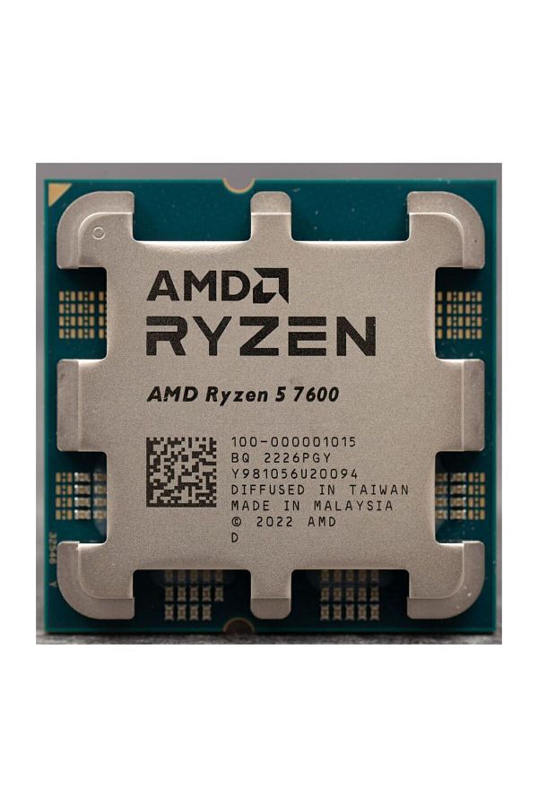 Amd-Ryzen 5 7600 3.8GHz (Turbo 5.1GHz) 6 Core 12 Threads 32MB Cache AM5 Processor - Tray 1