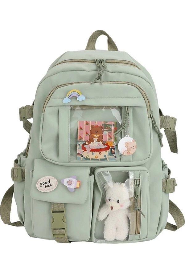 SER N Design Kawaii Korean Style Multi Compartment Accessory School Bag Trendyol