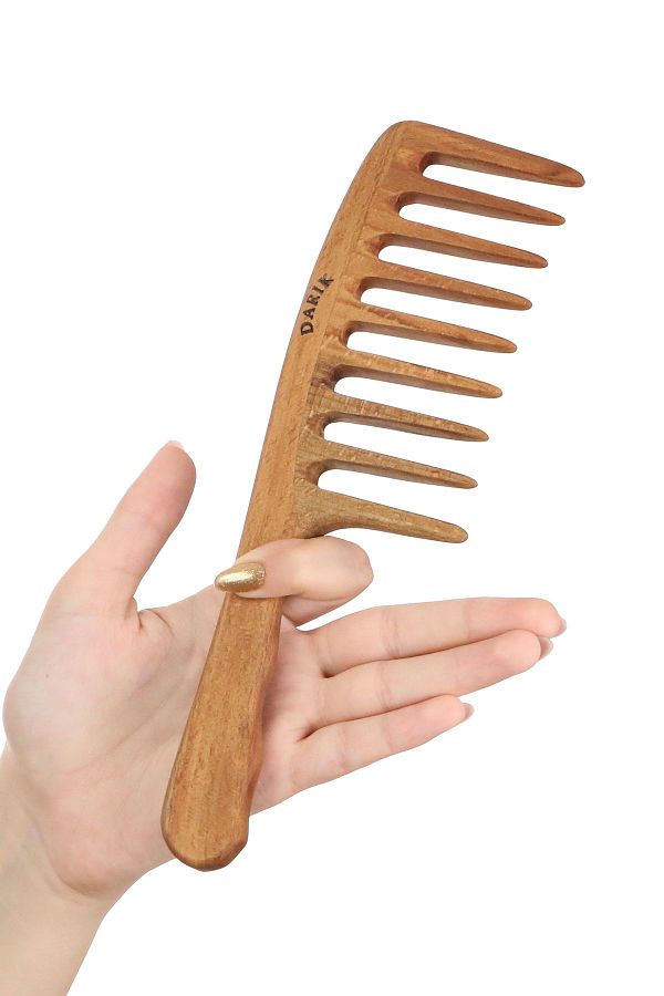 DARIK-Beech Wood Quality Wide Tooth Comb, Model 7 1