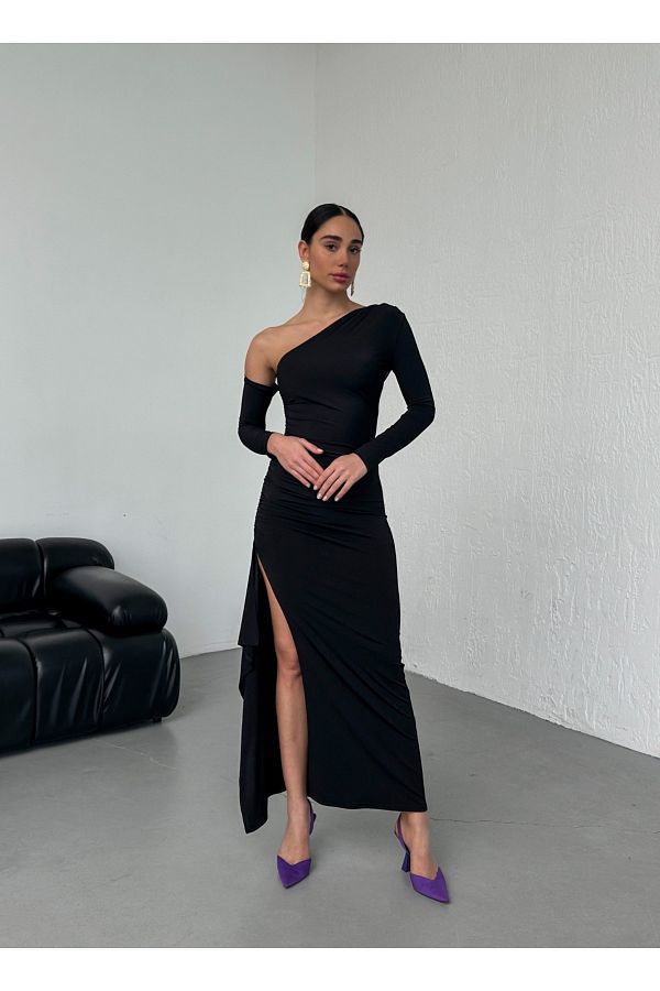 Half slit dress hotsell