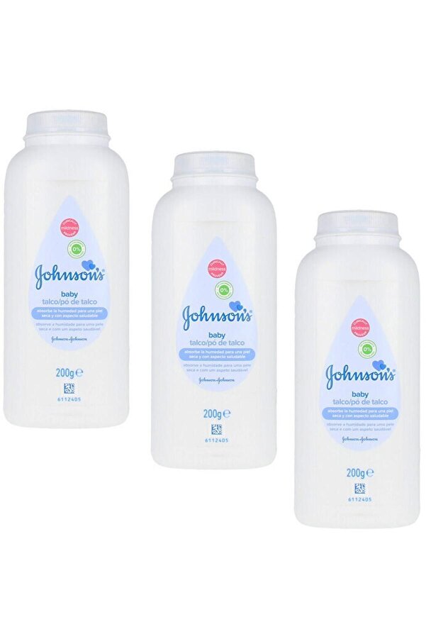 Johnson's Baby Johnsons Baby Bebek Pudrası 200 Gr 3 Adet