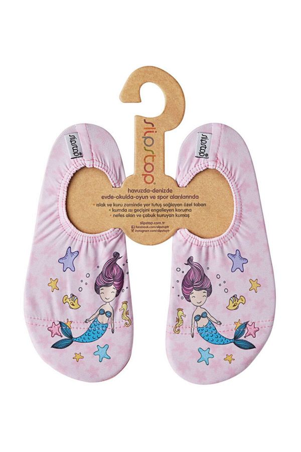 SLIPSTOP-Pink Unisex Children's Sea Shoes 1