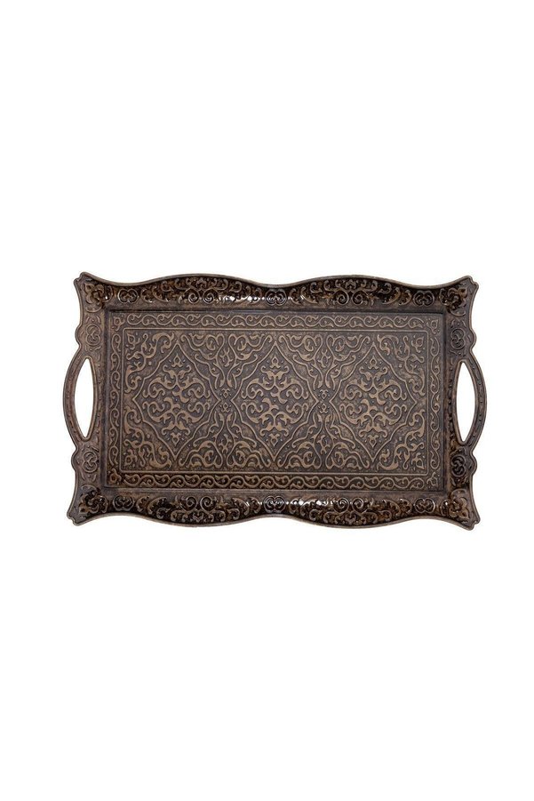 Anatolian Under Tray Personality - Square Metal - Antique Yellow
