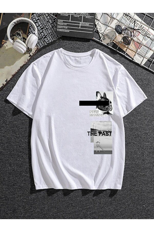 VASK Çocuk Oversize Unisex The Past Pamuklu Bisiklet Yaka Tişört fotoğrafı 1