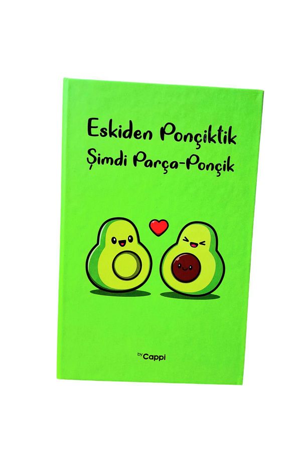 ÇİLEKHOMEAVM-AVAkADO Green Hard Covered Memory Book - Daily Memory Notebook 1
