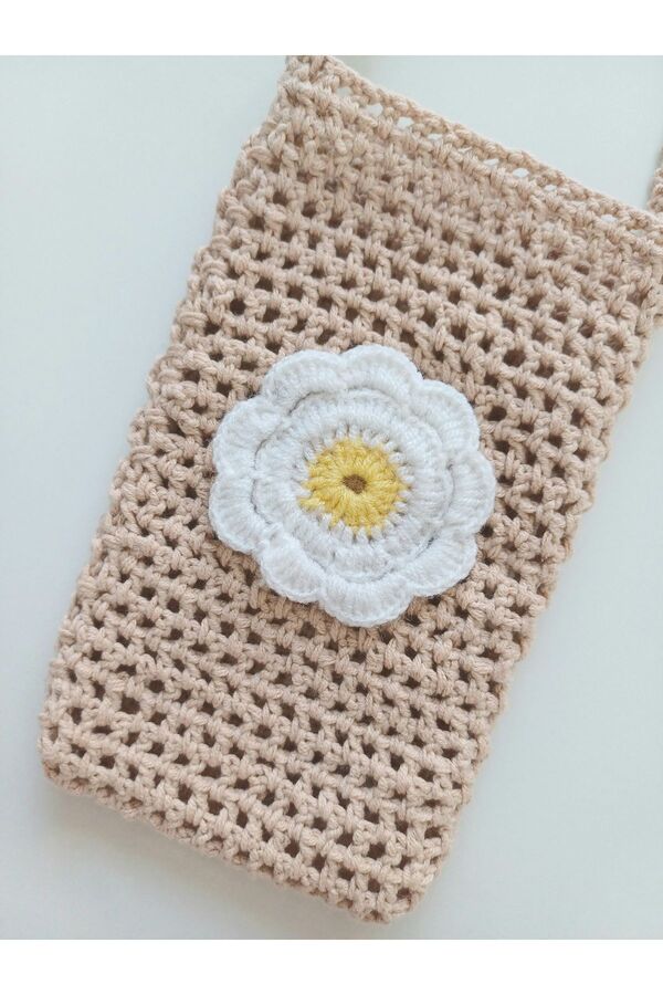 Talai Knitting Hand Knitted Knitted Shoulder Bag Phone Bag with