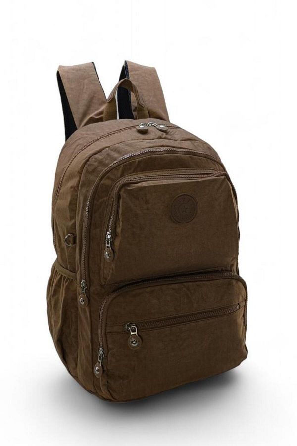 Backpack with gorilla keychain top