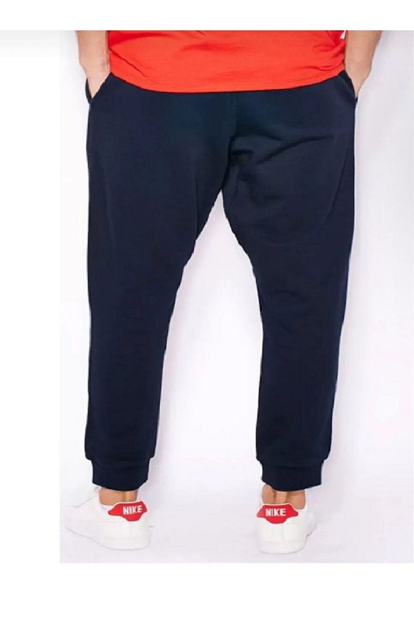 Nike Cuffed Club Jogger Men s Navy Blue Cotton Sweatpants wide fit KIZILAY SPORTS Trendyol
