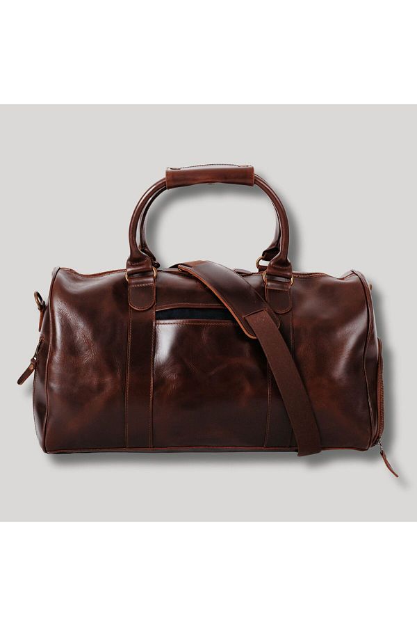 Buckle Seam Collin Weekender travel bag Leather 48 cm Trendyol