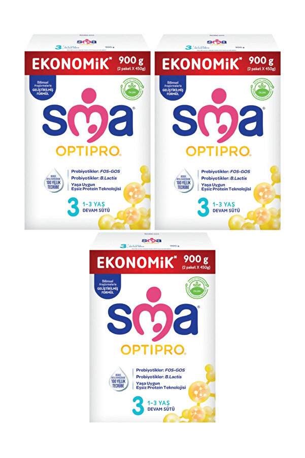 SMA OPTIPRO 3 Numara 900 GR 3`lü Avantaj Paketi (2700 GR)