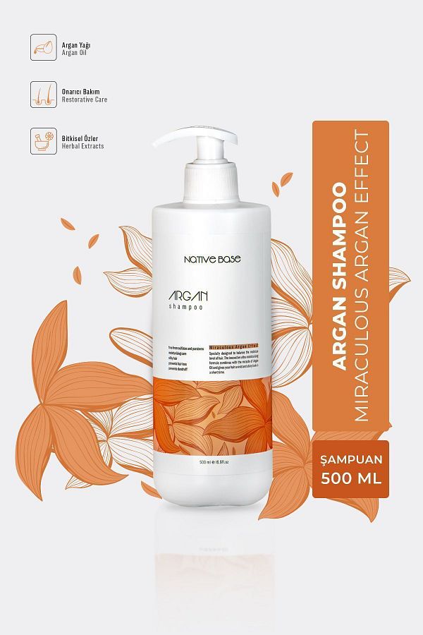Native Base-500 Ml Argan Shampoo 1