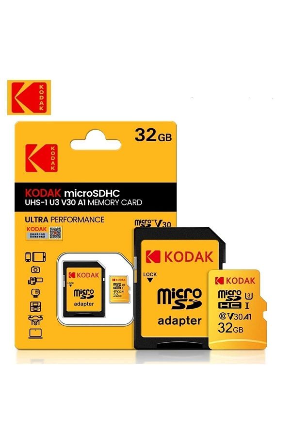 Kodak-32gb Micro SD Memory Card - Clas 10, 4K, UV3, V30, A1 1