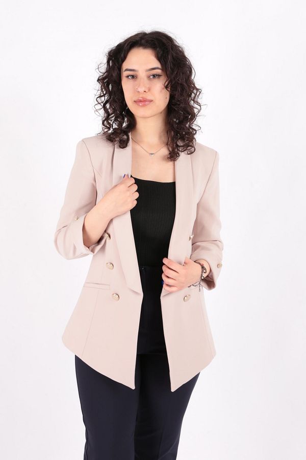 AYHAN-90599 Model Women's Blazer Jacket 1