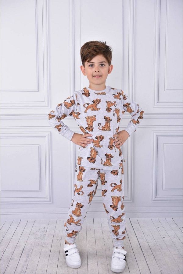 ARB kids Boy s cartoon character printed pajamas set seasonal 3 12 years Trendyol