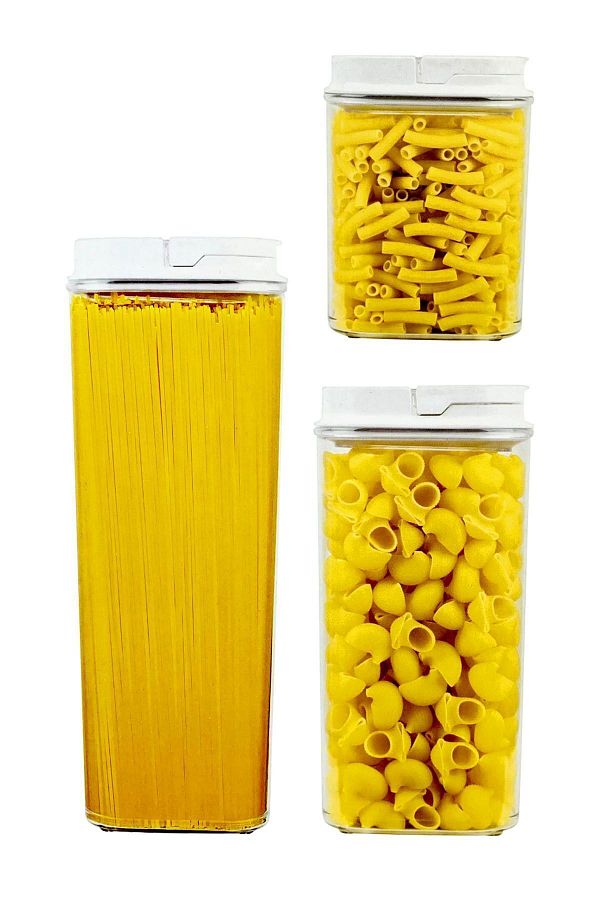 ToXA-Vacuum Storage Container Set of 3 6 Pieces 5.19l Hard Plastic Easy Vacuum Lid Bpa Free 1