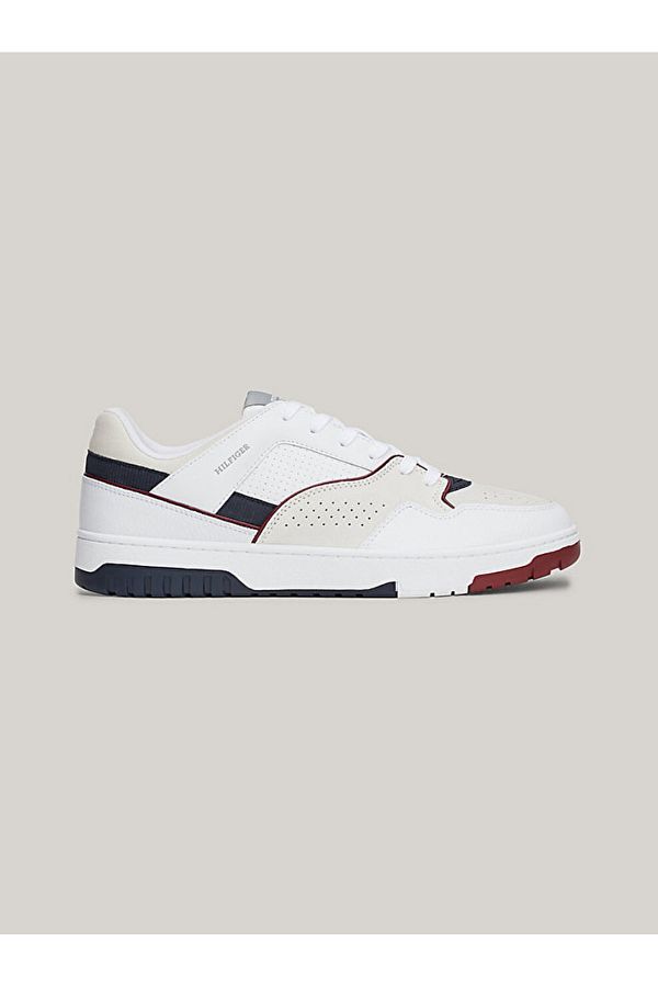 Tommy Hilfiger Color Blocked Leather Basketball Shoes Trendyol