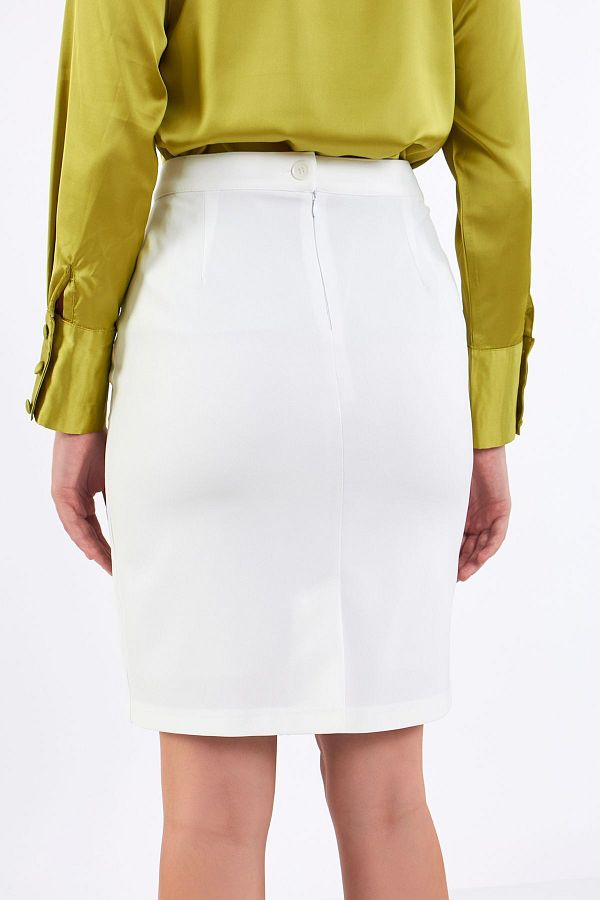 White pencil skirt 4s hot sale