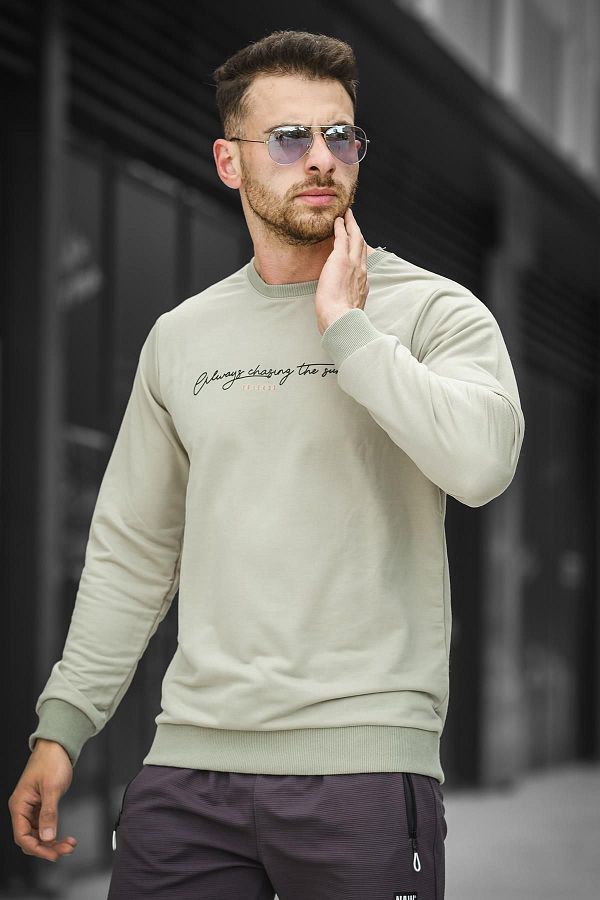 Oksit-Friends Printed Slim Fit Lycra Crew Neck Men's Sweatshirt 1