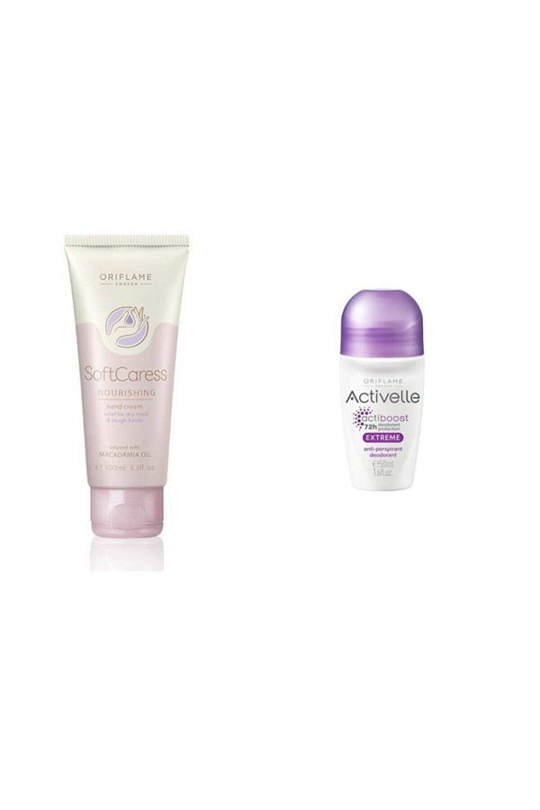 Oriflame-Soft Caress Hand Cream 150 ml + Roll on 50 ml 1