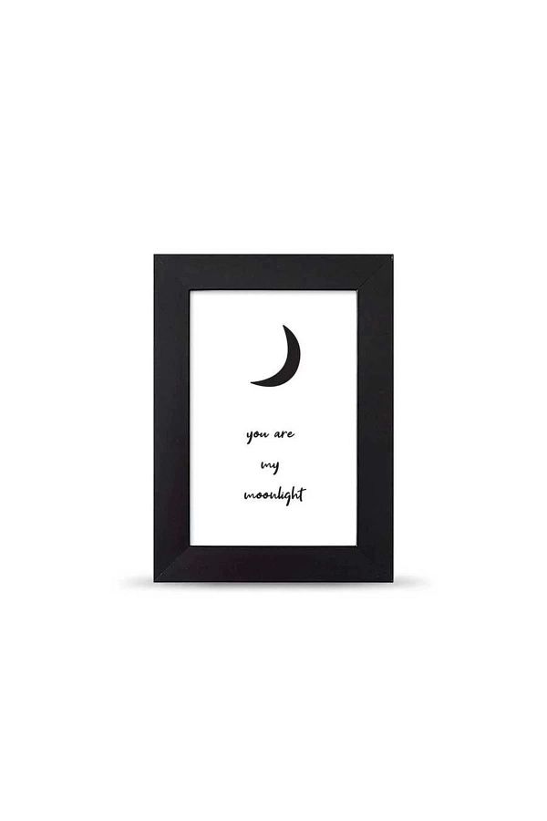 bi'aldım-You Are Moonlight You Are Moon Light C?erc?eveli Banner Poster - 10x15 Cm Small Size 1