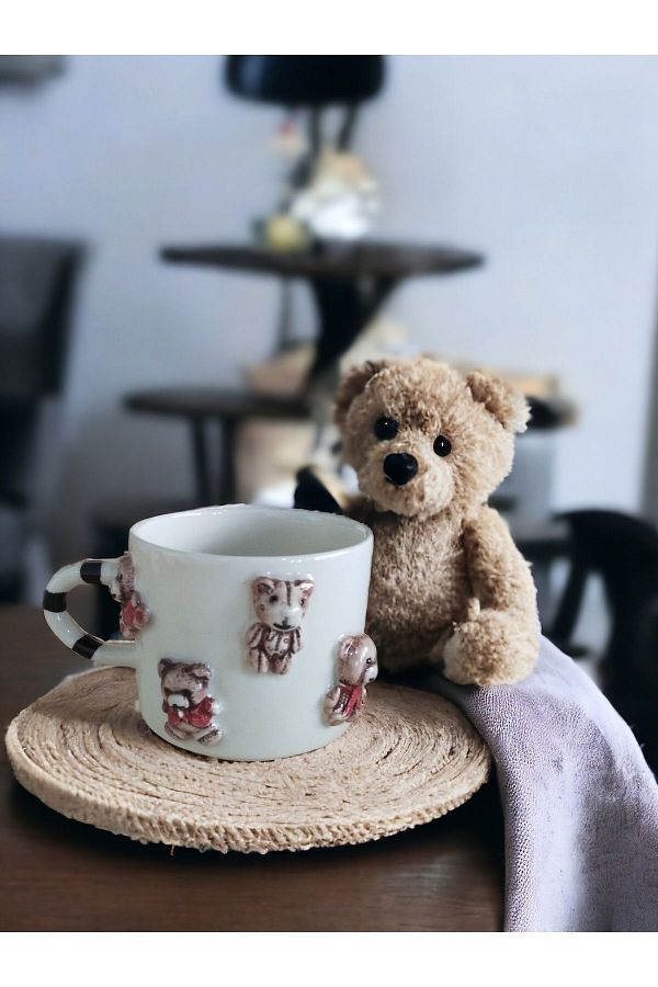 Teddy bear with coffee cheap