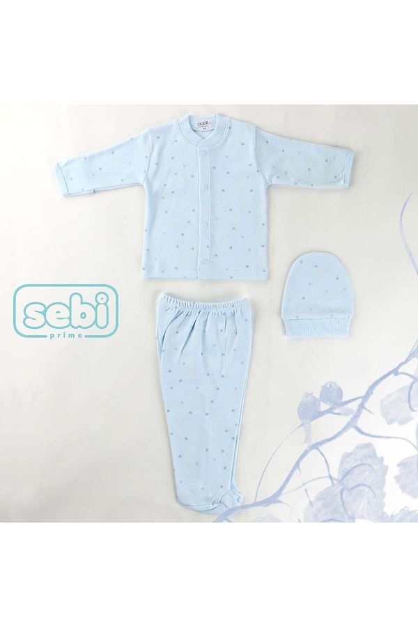 Sebi Bebe Sebi Prime Mini Floral Patterned Booties Pajama Set Trendyol