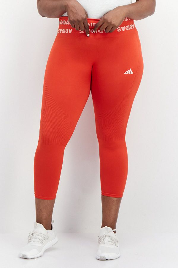adidas Women Plus Size Training Leggings Red Trendyol