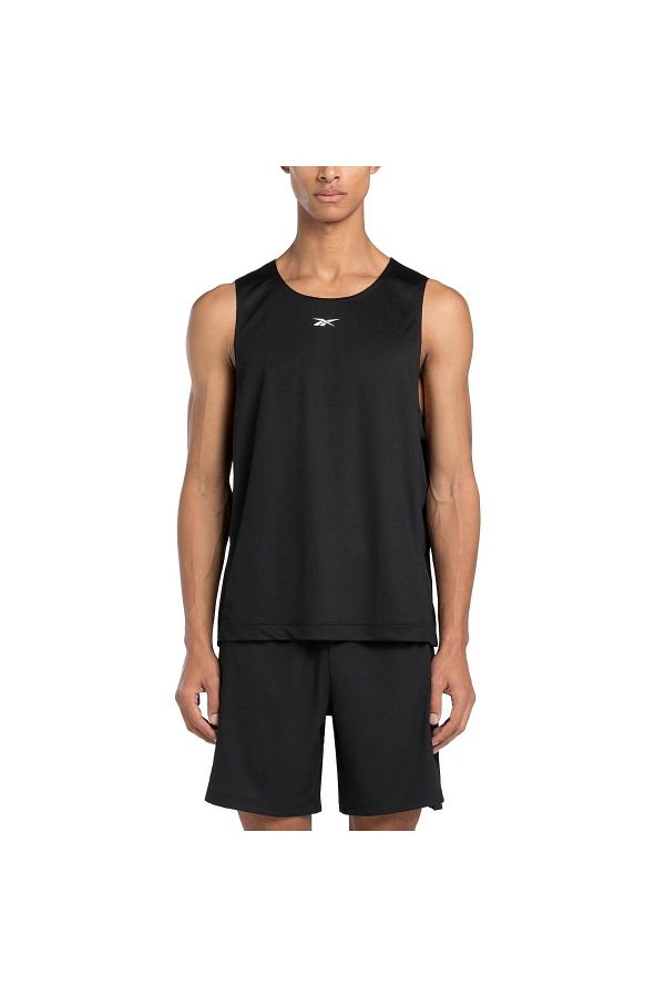 Reebok Men s Black Round Neck Bb Mesh Tank Top Trendyol