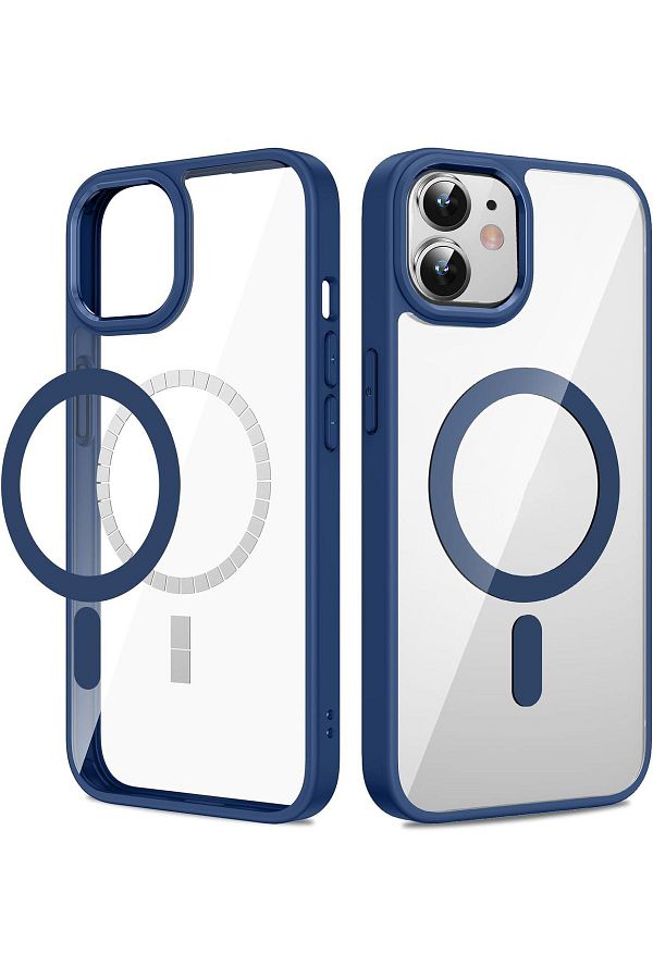 Powerfox-حافظة Magsafe متوافقة مع هاتف iPhone 11 مع حافة ملونة للكاميرا وزر حساس 1