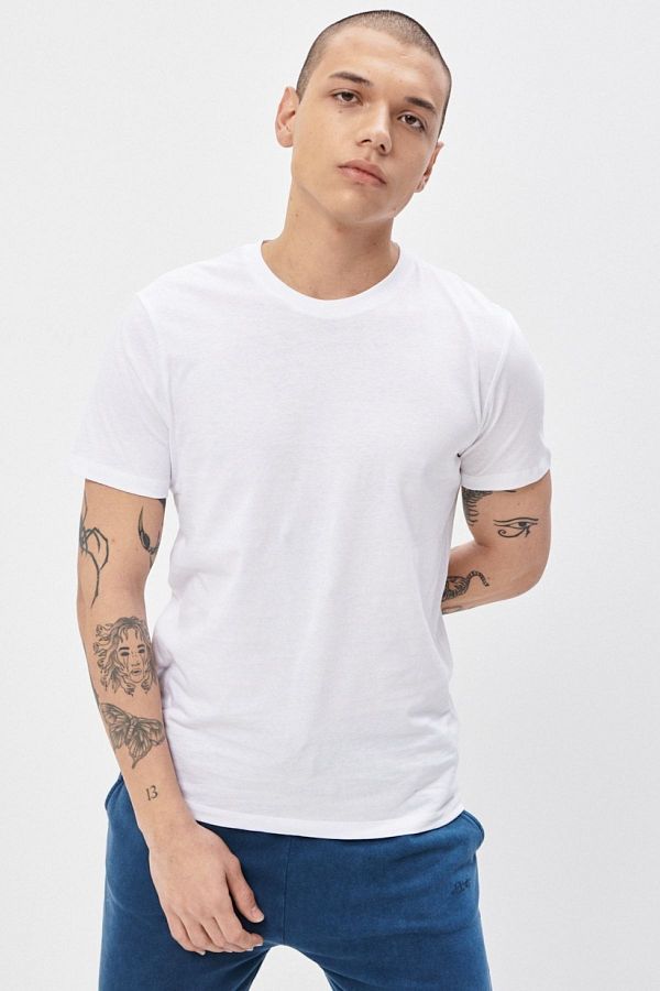 Riders by Lee-Μπλουζάκι White Crew Neck 100% βαμβακερό κανονική εφαρμογή 1