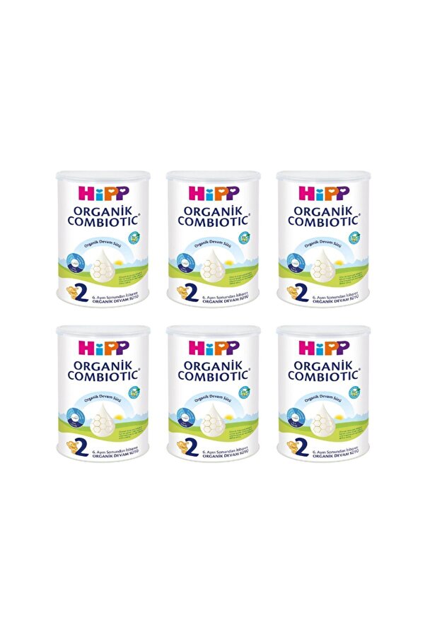Hipp Organik Combiotic 2 Numara 350 GR 6-12 Ay 6`lı Avantaj Paketi (2100GR)