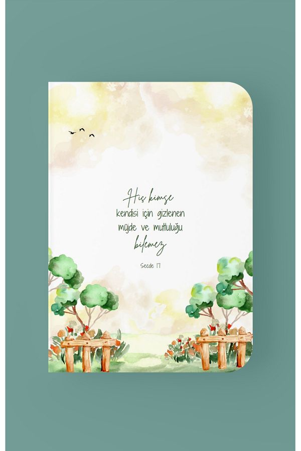 Dava Adamı Yayınları-A6 Lined Hiding Notification and Happiness Can'T Know Mini Notebook - Nobody for Himself 1