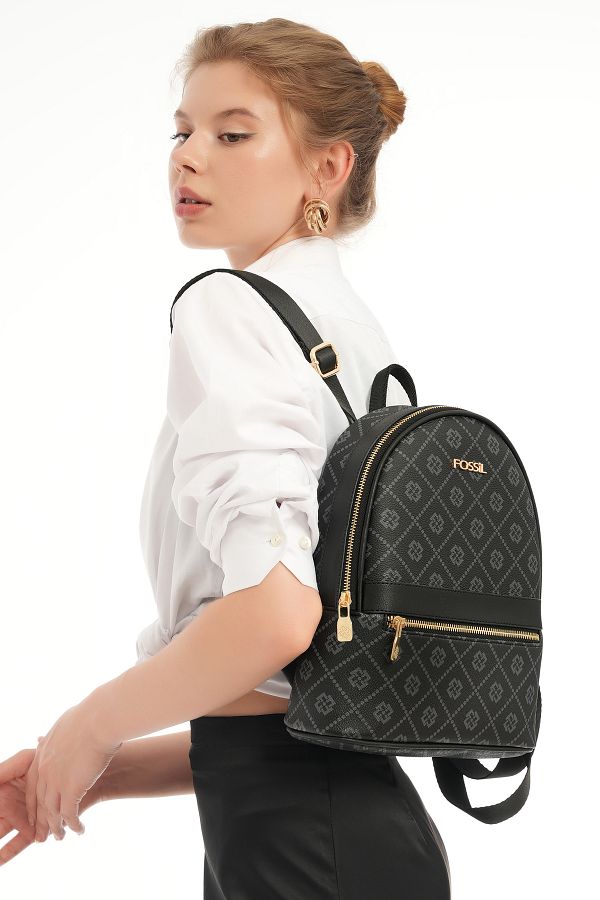 Fossil Women s Black Backpack 05FM24K1101 Model Trendyol