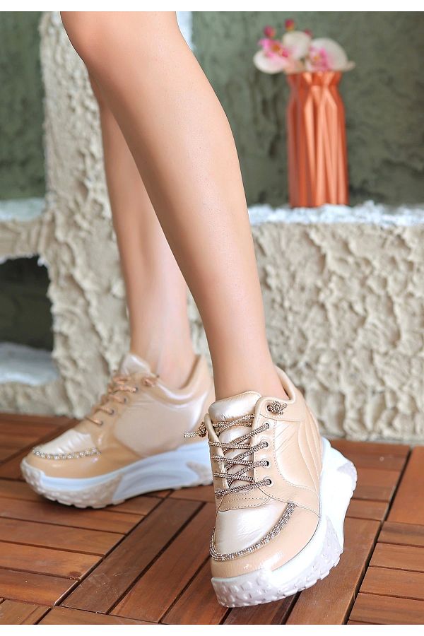 Nude color sneakers shop
