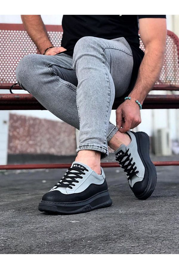 Grey suede store top
