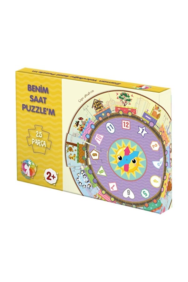 MERT BEBEK Benim Saat Puzzle'm Saat Puzzle , Yuvarlak Puzzle