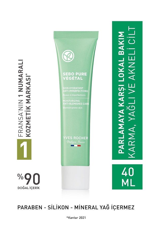 Yves Rocher-LaRochePosay Acne Prone Gel - Cream-Zinc, Herbal Salicylic Acid & Allantoin Gift 1
