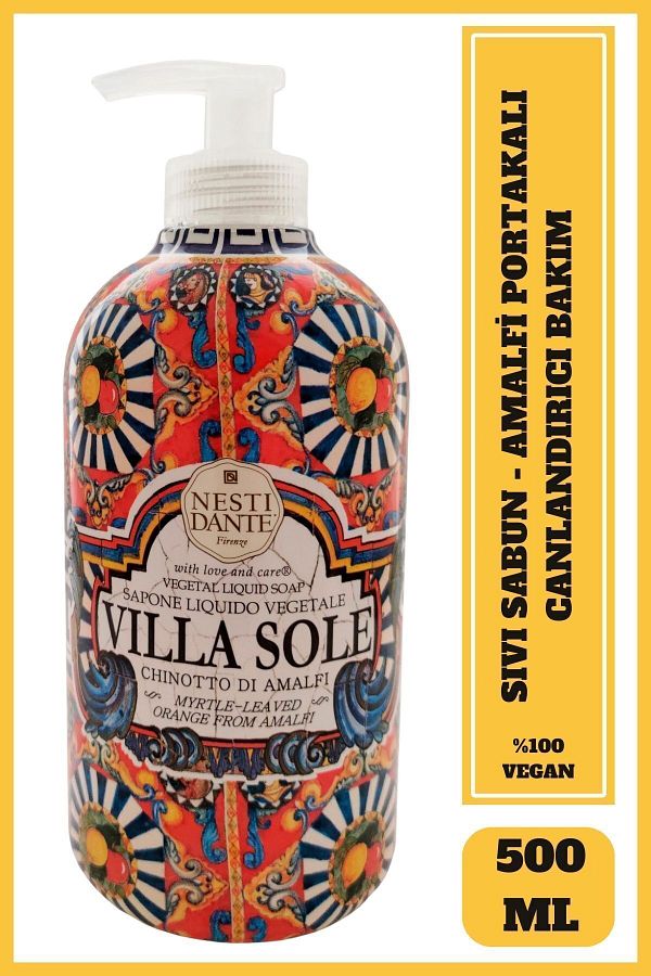 Nesti Dante Villa Sole Chinotto Di Amalfi Hand Gel 500ml Nesti Dante Villa Sole Chinotto Di Amalfi Hand Gel 500ml