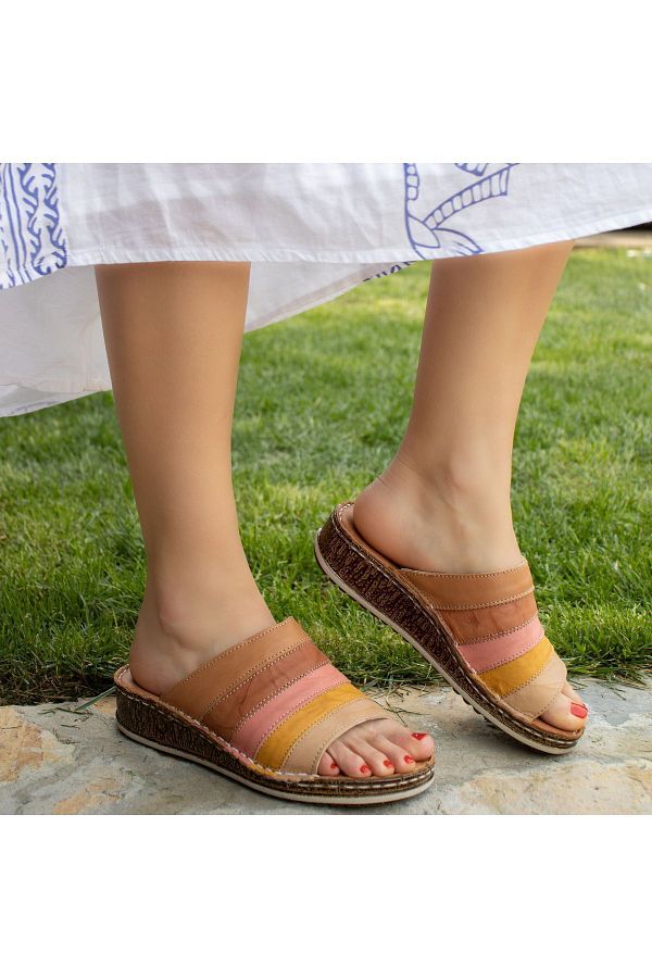 CONSUELO-Orthopedic Leather Women's Slippers 11394 1