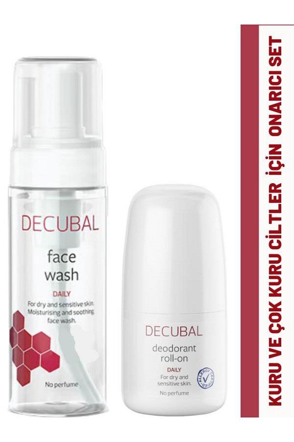 Decubal-Face Wash Foam for Dry and Very Dry Skin 150 ml and Roll-On 50 ml 1