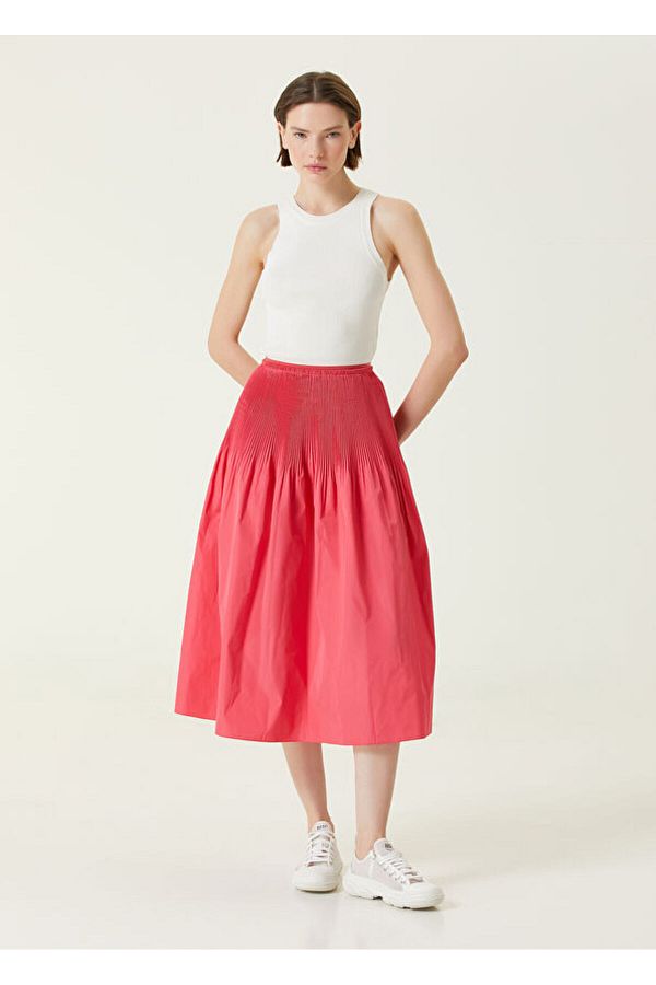 Red valentino midi skirt on sale